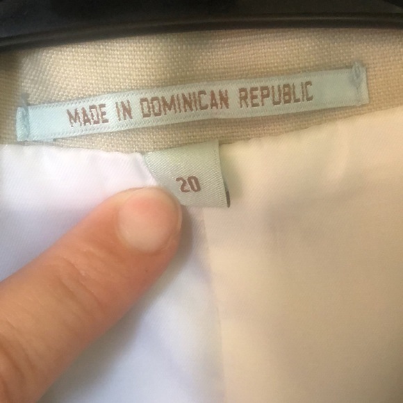 Young Men’s tan linen blazer size 20. Class Club from Dillard’s. - Picture 2 of 6